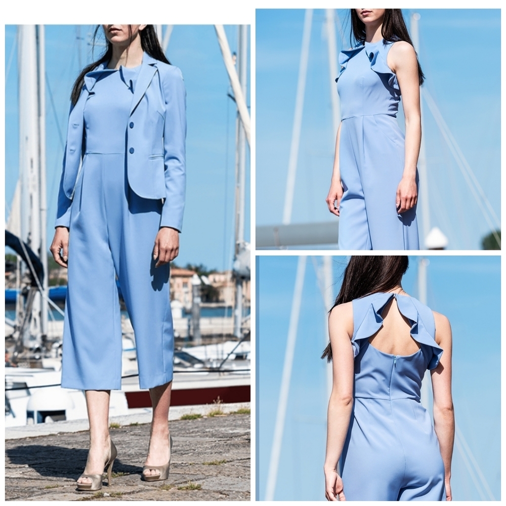 Kocca Italy Elliot ruffle jumpsuit size M